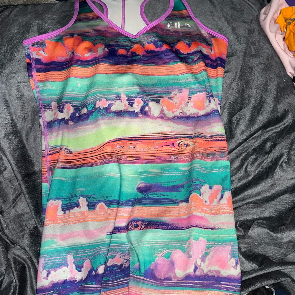 Colorful Fila spandex tank top